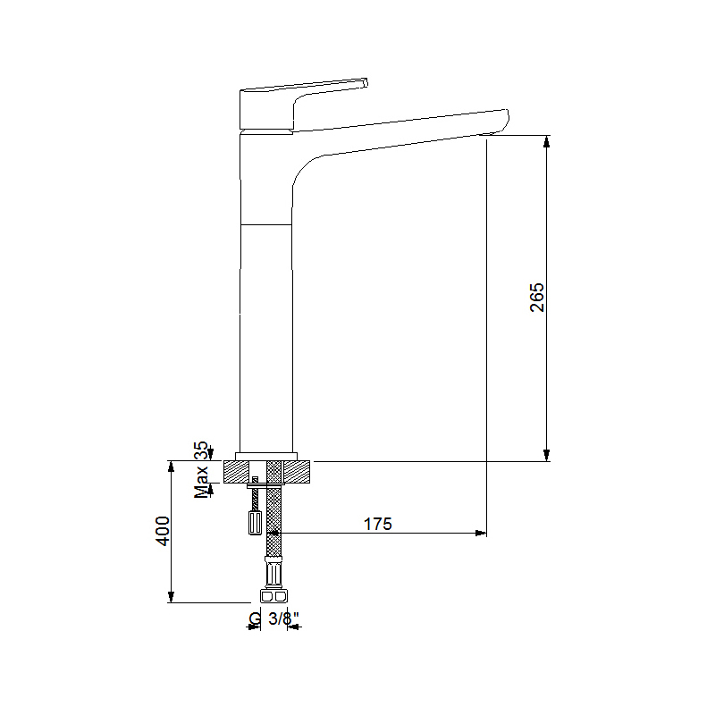 Newarc Newart Çanak Tipi Lavabo Bataryası Krom - Newarc (1)