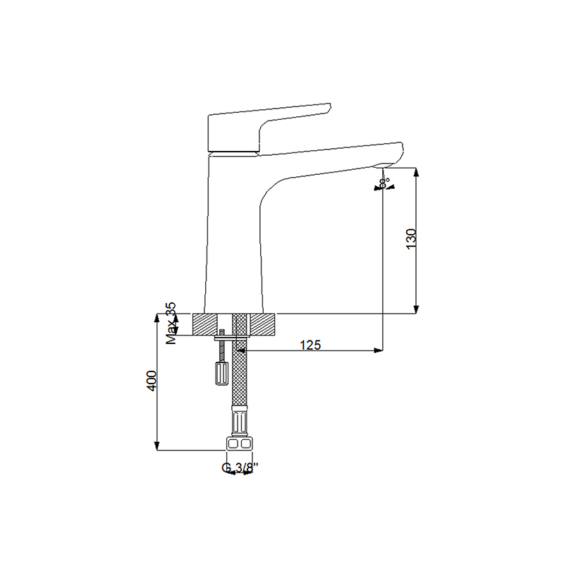Newarc Newart Lavabo Bataryası Krom - Newarc (1)