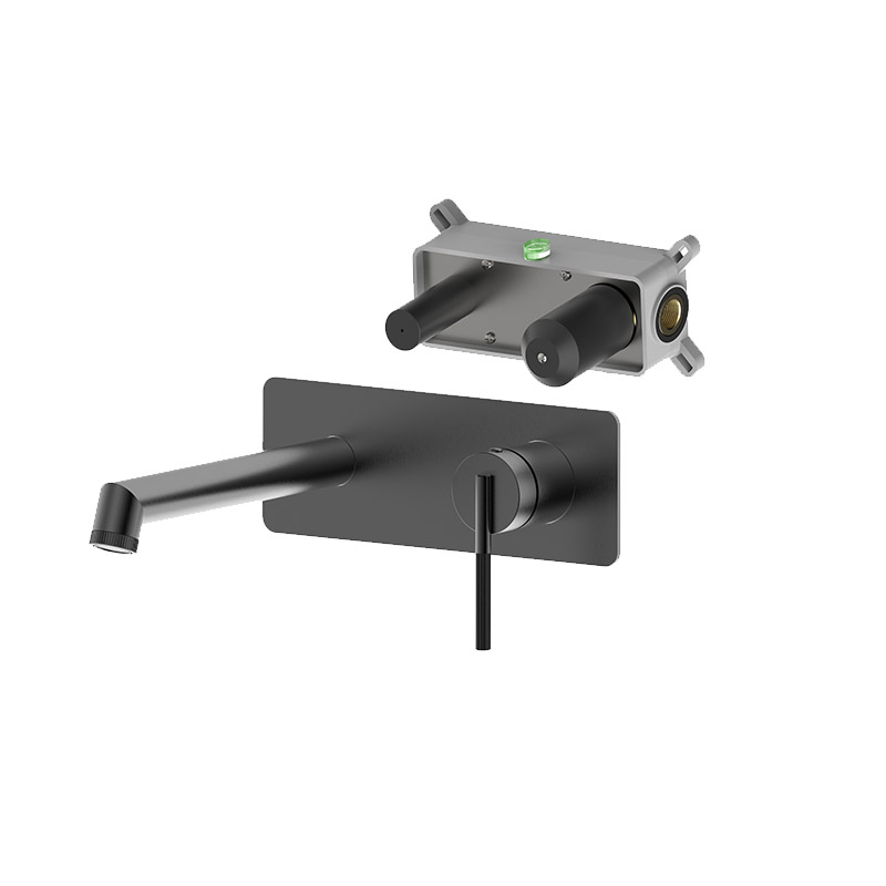 Newarc Opera Ankastre Lavabo Bataryası Metalik Gri - Newarc