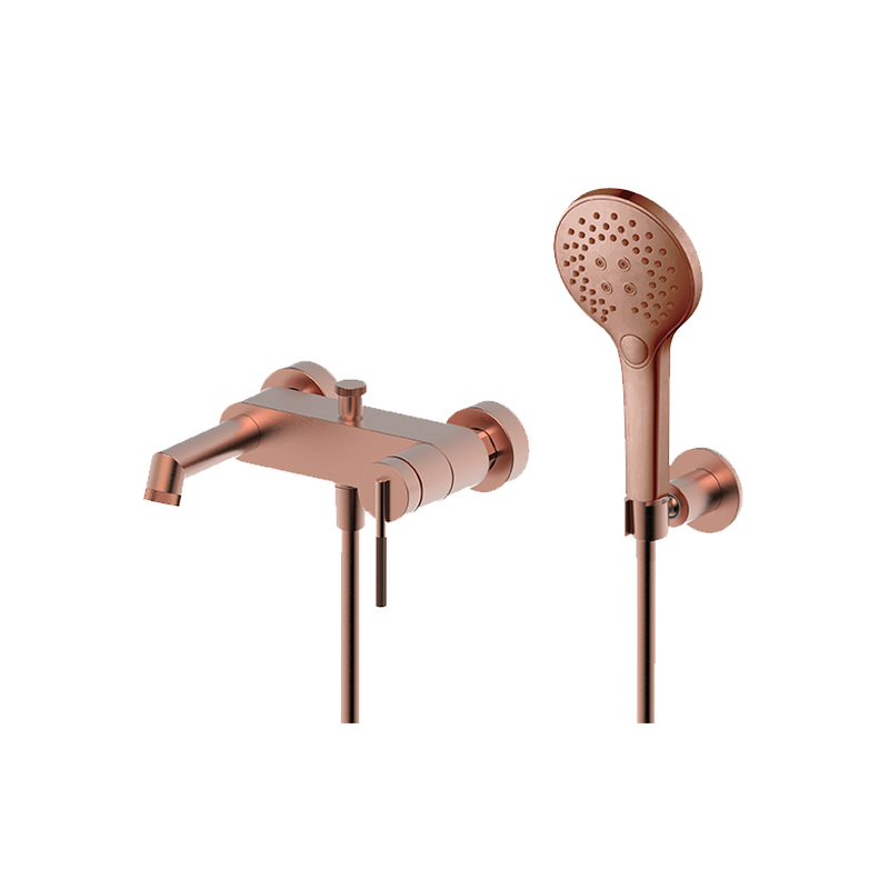 Newarc Opera El Duşlu Banyo Bataryası Mat Bakır - Newarc