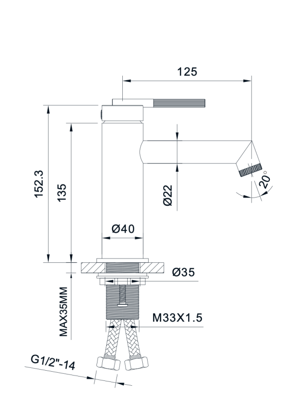 Newarc Opera Lavabo Bataryası Mat Bakır - Newarc (1)