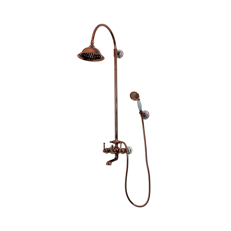 Newarc Pera Bataryalı Duş Ünitesi Parlak Bakır - Newarc