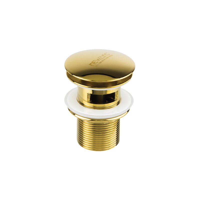 Newarc Sifon Üst Takım Basmalı Delikli Altın - Newarc