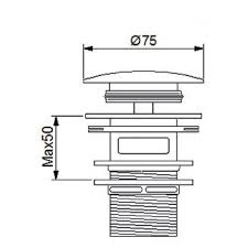 Newarc Sifon Üst Takım Basmalı Delikli Bronz - Newarc (1)