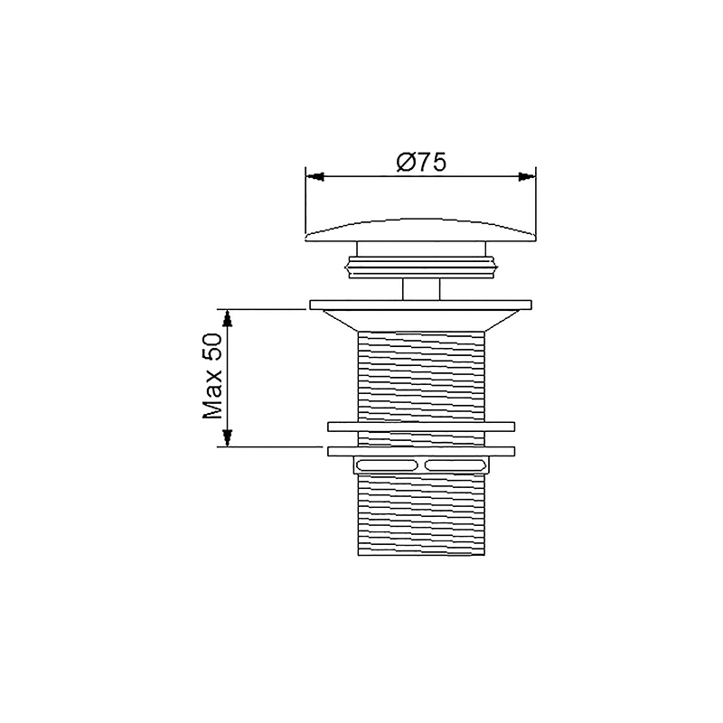Newarc Sifon Üst Takım Basmalı Deliksiz Bakır - Newarc (1)