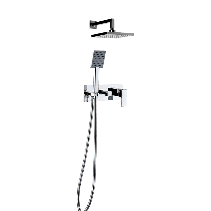 Newarc Silver Yatay Ankastre Banyo Batarya Seti - Newarc