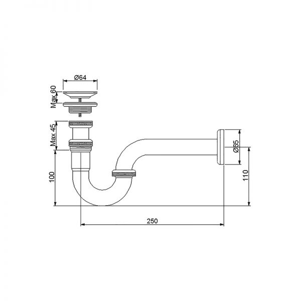 Newarc Smart Lavabo Sifonu Süzgeli - Newarc (1)