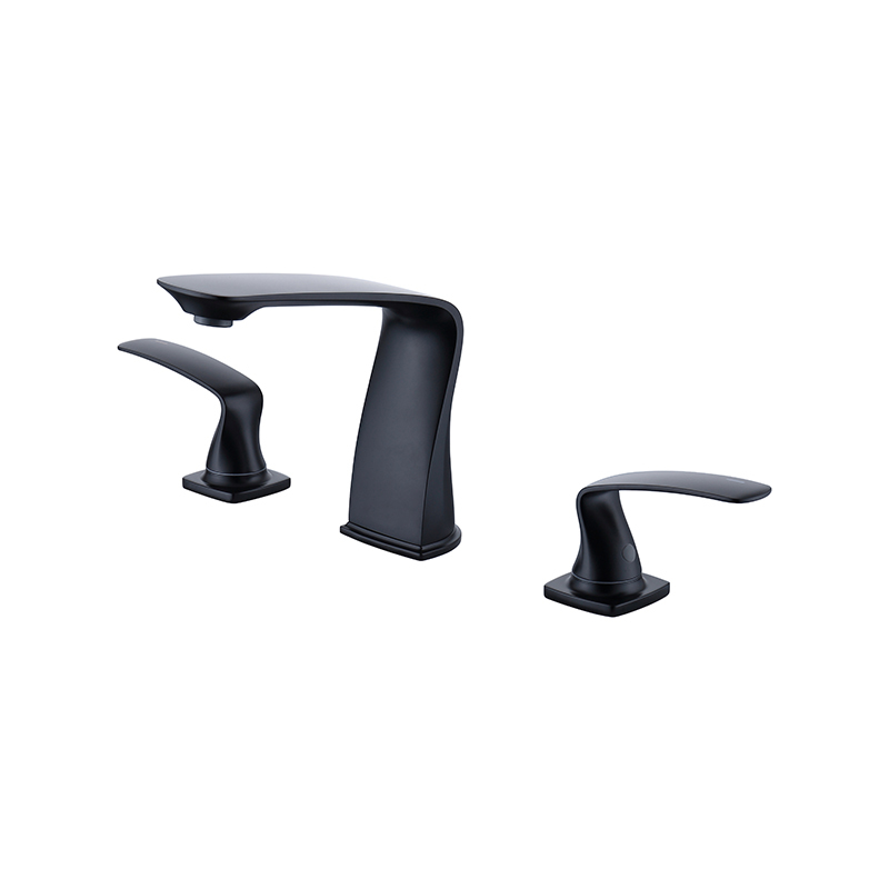 Newarc Step Siyah 3 Delikli Lavabo Bataryası - Newarc