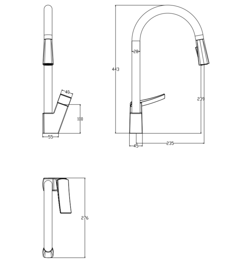 Newarc Trend Spiralli Eviye Bataryası Metalik Gri - Newarc (1)