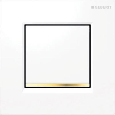 Geberit Tip 30 Pnömatik Pisuvar Kumanda Kapağı – Beyaz / Altın Kaplama - 1