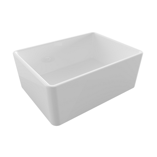 Sanovit Glory Seramik Mutfak Eviyesi 61 cm, Parlak Beyaz - Sanovit