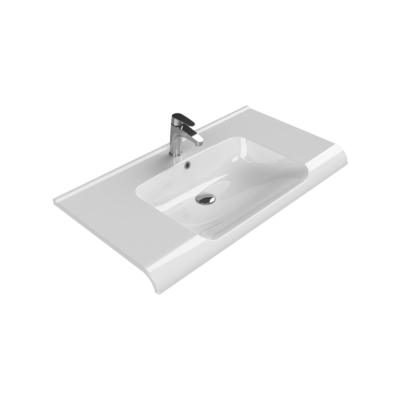 Turkuaz Anova Etajerli Lavabo 100x50 cm - 1