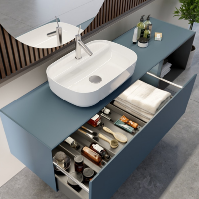 Turkuaz Aqua Tezgahüstü Lavabo 60x40 cm - 3
