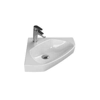 Turkuaz Arda Köşe Lavabo 46x46 cm - 1