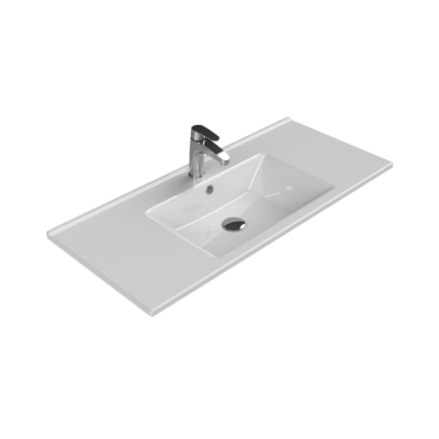 Turkuaz Arte Etajerli Lavabo 100x45 cm - 1