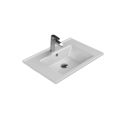 Turkuaz Arte Etajerli Lavabo 65x45 cm - 1