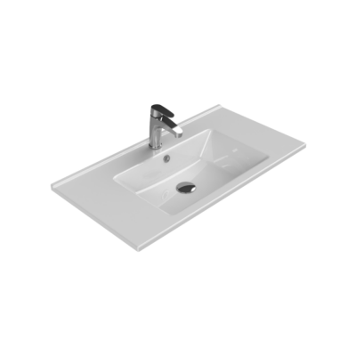 Turkuaz Arte Etajerli Lavabo 85x45 cm - 1