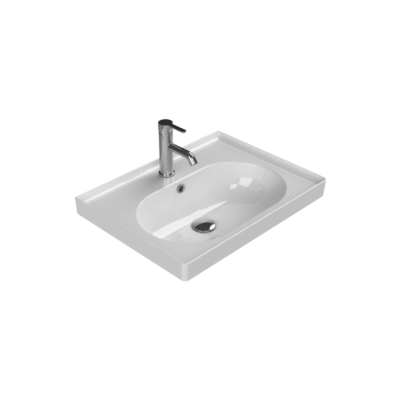 Turkuaz Arya Etajerli Lavabo 60x45 cm - 1