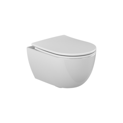 Turkuaz Bella Rimless Asma Klozet Seti, 48 cm - 1
