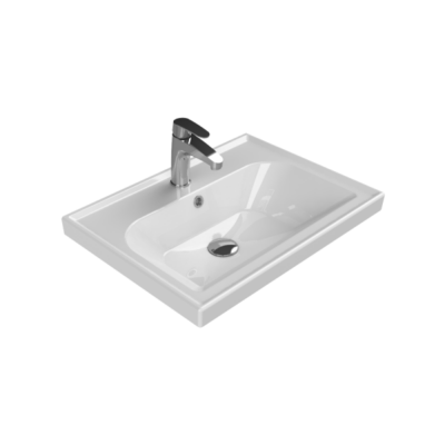 Turkuaz Frame Etajerli Lavabo 60x45 cm - 1
