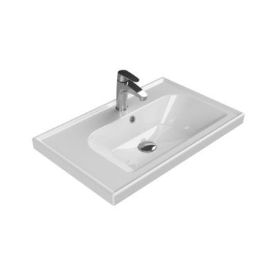 Turkuaz Frame Etajerli Lavabo 70x45 cm - 1