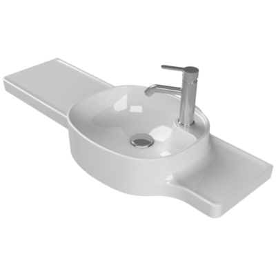 Turkuaz Harmony Etajerli Lavabo 100x37,5x26,4 cm - 1