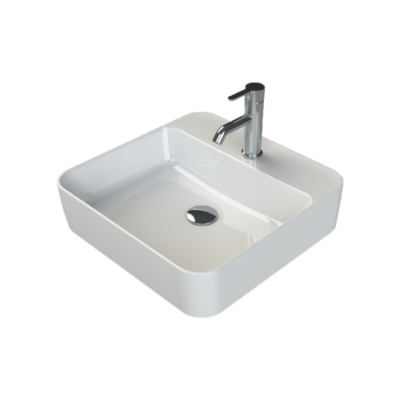 Turkuaz Hera Tezgahüstü Lavabo 48x48 cm - 1