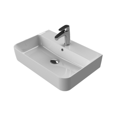 Turkuaz Hera Tezgahüstü Lavabo 60x42 cm - 1