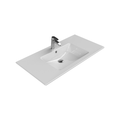Turkuaz İbiza Etajerli Lavabo 101x51 cm - 1