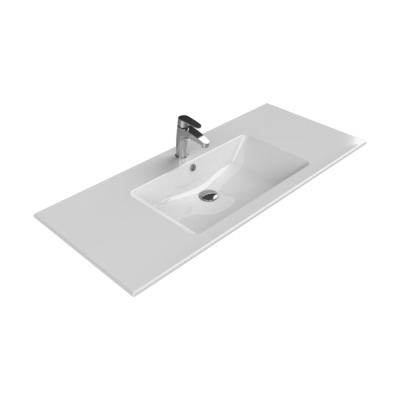 Turkuaz İbiza Etajerli Lavabo 121x51 cm (Tek Hazneli) - 1