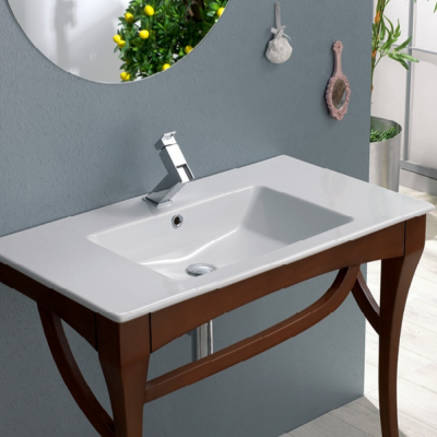 Turkuaz İbiza Etajerli Lavabo 81x51 cm - 3