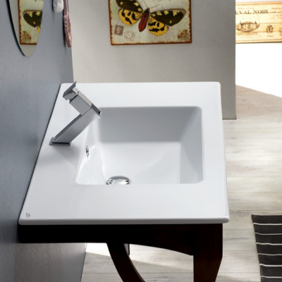 Turkuaz İbiza Etajerli Lavabo 81x51 cm - 4