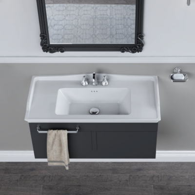Turkuaz Kapadokya Etajerli Lavabo 100x48 cm - 3