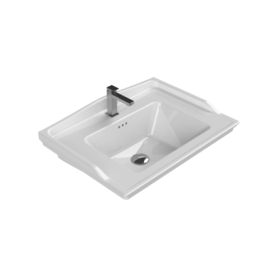 Turkuaz Kapadokya Etajerli Lavabo 65x48 cm - 1