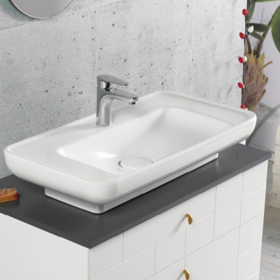 Turkuaz Lal Tezgahüstü Lavabo 80x42 cm - 3