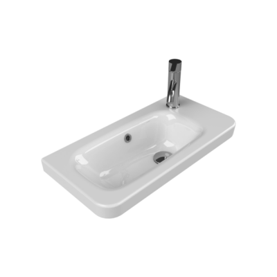 Turkuaz Noura Etajerli Lavabo 60x30 cm - 1