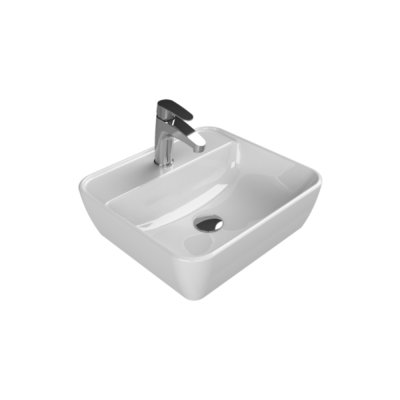 Turkuaz One Tezgahüstü Lavabo 46x42 cm - 1