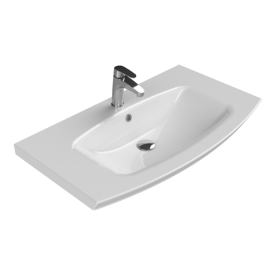 Turkuaz Plus Etajerli Lavabo 90x51 cm - 1