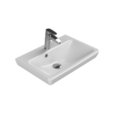 Turkuaz Porto Etajerli Lavabo 55x38 cm - 1