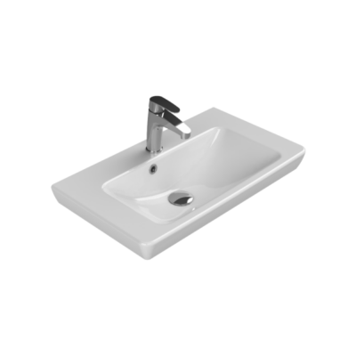 Turkuaz Porto Etajerli Lavabo 65x38 cm - 1
