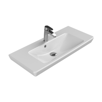 Turkuaz Porto Etajerli Lavabo 85x38 cm - 1