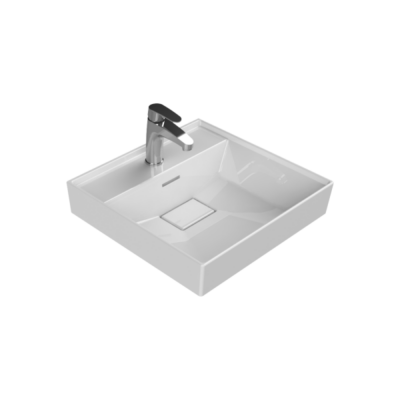 Turkuaz Sharp Etajerli Lavabo 48x48 cm - 1