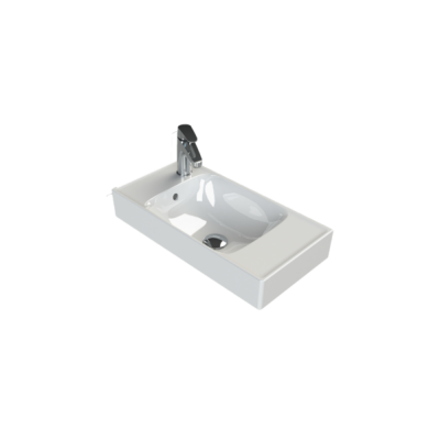 Turkuaz Sharp Etajerli Lavabo 60x30 cm - 1