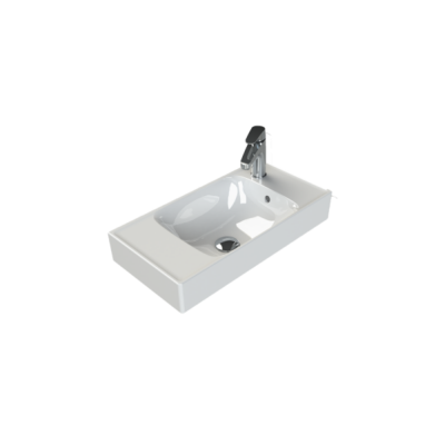 Turkuaz Sharp Etajerli Lavabo 60x30 cm - 1