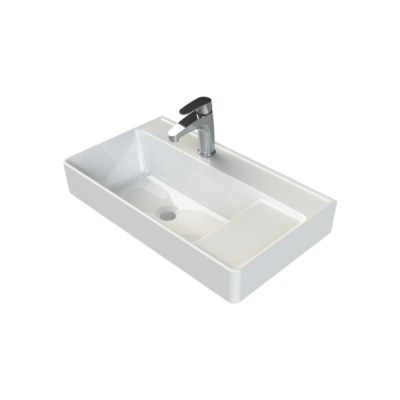 Turkuaz Sharp Etajerli Lavabo 65x38 cm - 1