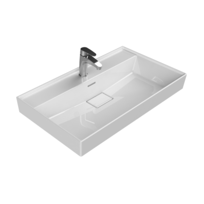 Turkuaz Sharp Etajerli Lavabo 80x48 cm - 1