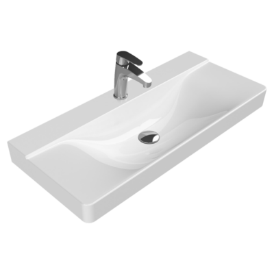 Turkuaz Yeni Mona Etajerli Lavabo 100x45 cm - 1