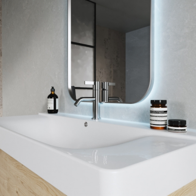Turkuaz Yeni Mona Etajerli Lavabo 100x45 cm - 2