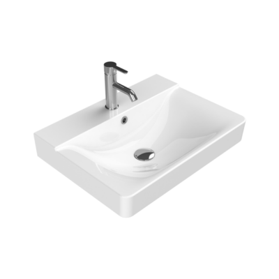 Turkuaz Yeni Mona Etajerli Lavabo 60x45 cm - 1