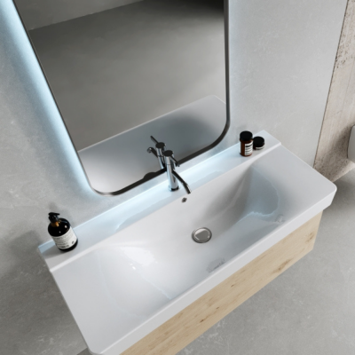 Turkuaz Yeni Mona Etajerli Lavabo 80x45 cm - 2